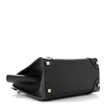 Drummed Calfskin Micro Luggage Black