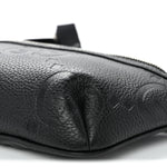 Piuma Calfskin Jumbo GG Embossed Small Belt Bag Black
