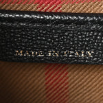 Soft Grain Calfskin Small Buckle Tote Black