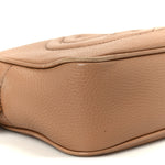 Pebbled Calfskin Small Soho Disco Bag Camelia