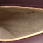 Soft Calfskin Moon Sling Bag Plum