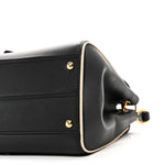 Grained Calfskin Monogram Double V Black