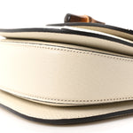 Monogram Jumbo GG Textured Dollar Calfskin Web Mini Bamboo 1947 Top Handle Bag Off White