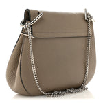 Grained Lambskin Drew Shoulder Bag Motty Grey