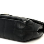 Lambskin Quilted Mini Chocolate Bar Flap Black