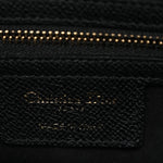 Grained Calfskin Saddle Bag Black