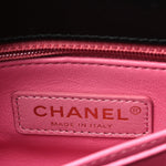 Goatskin Quilted Rainbow Extra Mini Coco Handle Flap Black