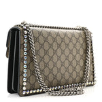 GG Supreme Monogram Crystal Small Dionysus Shoulder Bag Black