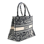 Canvas Embroidered Medium Dioriviera Toile De Jouy Book Tote Blue