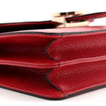 Dollar Calfskin Small Interlocking G Shoulder Bag Red