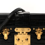 Crocodile Petite Malle Black