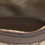 GG Supreme Monogram Textured Dollar Calfskin Web Small Ophidia GG Handbag Beige Ebony New Acero