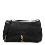 Lambskin Matelasse Monogram Large Jamie 4.3 Black