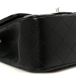 Caviar Quilted Mini Square Flap Black