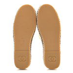 Denim CC Espadrille Mules 38  White Black