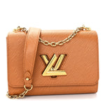 Epi Twist Shoulder Bag MM Gold Miel