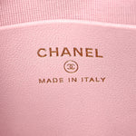Lambskin Quilted Chain Camera Bag Light Pink