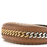 Eco Grainy Alter Mat Studded Frayme Flap Shoulder Bag Pecan