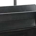 Drummed Calfskin Mini Luggage Black