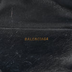 Crushed Velvet Logo Embossed XXS Souvenir Belt Bag Black