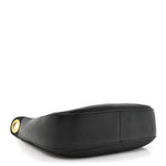 Vitello Phenix Zippered Messenger Hobo Black