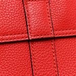 Classic Grain Small Bayswater Satchel Scarlet Red