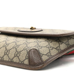 GG Supreme Monogram Neo Vintage Web Belt Bag Brown