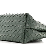 Nappa Intrecciato Medium Andiamo Shoulder Bag Aloe