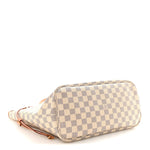 Damier Azur Neo Neverfull MM Rose Ballerine