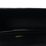 Grain De Poudre Textured Mixed Matelasse Triquilt Medium Monogram Satchel Black