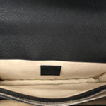 Pebbled Calfskin Small Dionysus Shoulder Bag Black