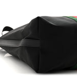 Techno Canvas Web Top Handle Shoulder Bag Black