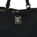 Monogram Large Abbey Tote Navy Black