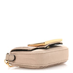 Canvas Vitello King FF Embroidered Nano Maxi Buckle Baguette Charm Nuvola