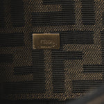 Fabric Jacquard FF 1974 Mini Baguette Tobacco Moro Black