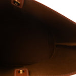 Triomphe Canvas Calfskin Small Bucket Bag Tan