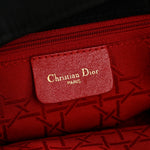 Nylon Cannage Medium Lady Dior Black