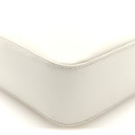 Spazzolato Triangle Small Double Handle Crossbody Tote White