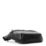 Calfskin GG Tennis Embossed Belt Bag Black