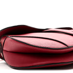 Grained Calfskin Saddle Bag Red
