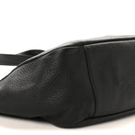Grained Deerskin Bea Tote Black