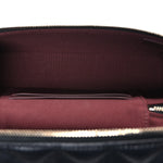 Caviar Quilted Top Handle Slim Vanity With Chain Black
