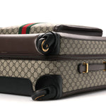 GG Supreme Monogram Web Medium Savoy Trolley Beige Ebony