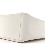 Caviar Quilted Grand Shopping Tote GST White