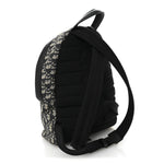 Oblique Calfskin Rider Kid's Backpack Beige Black