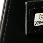 Calfskin Quilted CC Uniform Flap Belt Bag Black