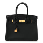 Togo Matte Alligator Birkin Touch 30 Black