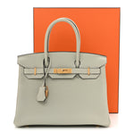 Togo Birkin 30 Gris Neve