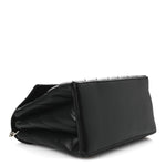 Calfskin Diagonal Quilted Jackhammer 24 Shoulder Bag Black