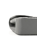 Caviar Quilted Jumbo Double Flap Grey